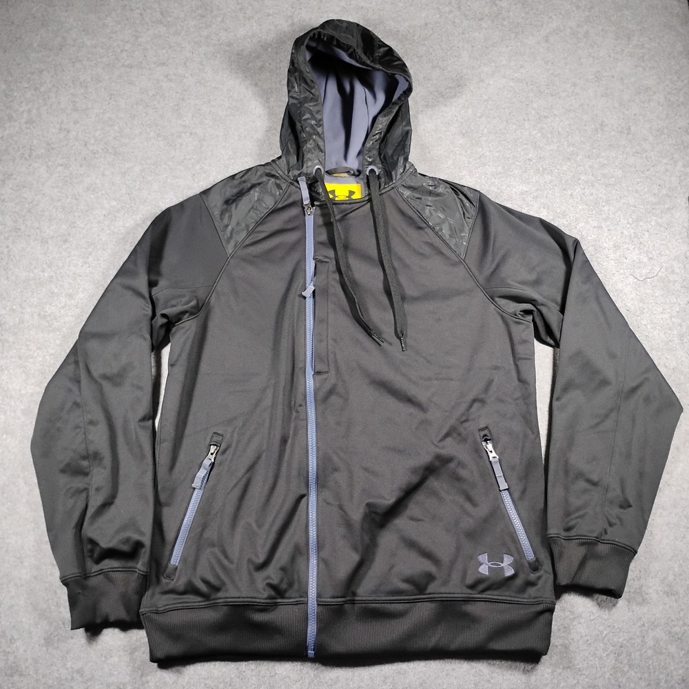 Under Armour Men's Black Storm Fleece Quarantine Full Zip Hoodie Size Large